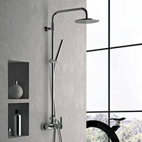 Remer Soffione Doccia A Pioggia 359B20X - Ottone, Funzione Raccogli Acqua, Bassa Pressione (Finitura Ottone)